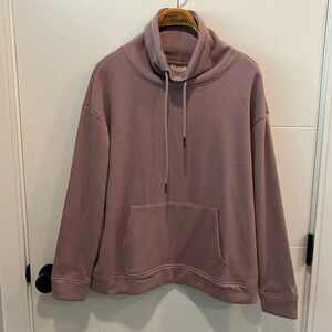🚩 Everyday Sunday Cowl neck pink sweater size  small